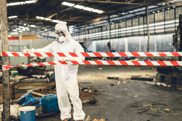 Professional Sewage Cleanup technician working in Covington, GA